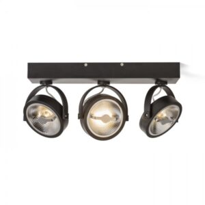 KELLY LED III DIMM nástenná čierna  230V LED 3x12W 24°  3000K