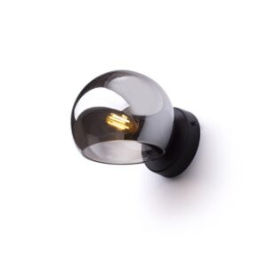 SOLARIS prisadená dymové sklo/čierna 230V LED E14 7W