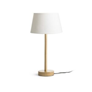 MAUI/ALVIS 24 stolná krémová biela drevo 230V LED E27 11W