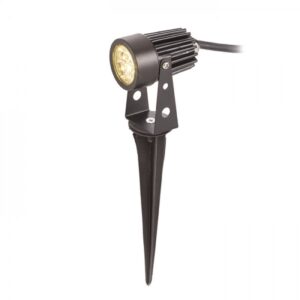 GUN na bodci čierna  230V LED 3x1W 30° IP65  3000K