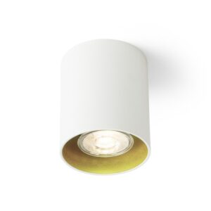 MANTOVA I stropná biela/zlatá  230V LED GU10 7W