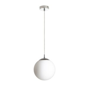 LUNA 25 závesná  opálové sklo/chróm 230V LED E27 15W