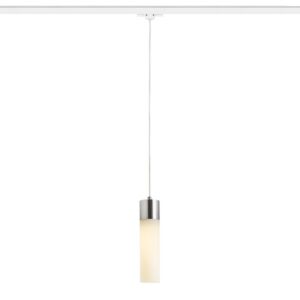 EIGHT na trojokruh. lištu závesná  opálové sklo/chróm 230V LED E27 11W