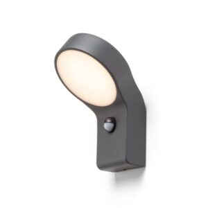 ELIA PIR nástenná antracitová  230V LED 9W IP44  3000K