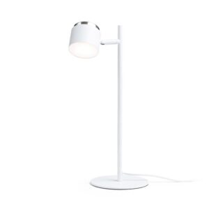 NOVA stolná biela chróm/mliečny akrylát 230V LED 4.2W 3000K