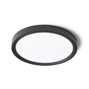 LANA 23 prisadená čierna plast 230V LED 18W  3000K 4000K 6000K