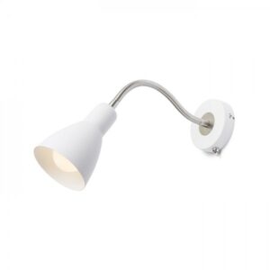 KAYA nástenná biela matný nikel 230V LED E27 15W