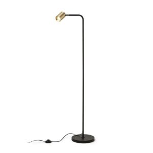 FLYNN I stojanová  čierna/česaná mosadz 230V LED GU10 9W