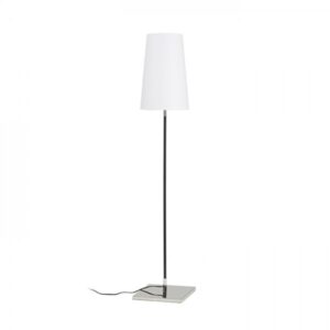 LULU stojanová biela/čierna chróm 230V LED E27 8W