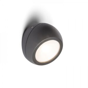 SIV prisadená antracitová  230V LED 6W 120° IP54  3000K