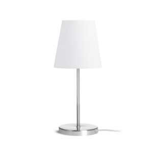 NYC/CONNY 15/15 stolná  Polycotton biela/nikel 230V LED E27 11W