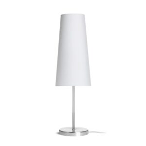 NYC/CONNY 15/30 stolná  Polycotton biela/nikel 230V LED E27 11W