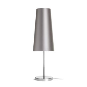 NYC/CONNY 15/30 stolná  Monaco holubia sivá/strieborné PVC/nikel 230V LED E27 11W