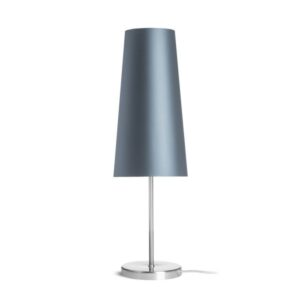 NYC/CONNY 15/30 stolná  Monaco petrolejová/strieborné PVC/nikel 230V LED E27 11W