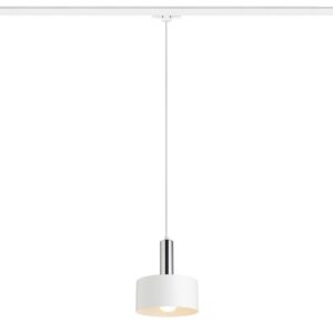GIULIA 20 na trojokruh. lištu biela chróm 230V LED E27 15W