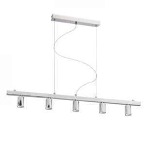 RALLONG V závesná základňa  chróm 230V LED E27 5x15W