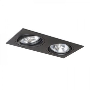 PASADENA G53 SQ II  čierna  230V LED G53 2x15W