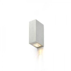 NICK II nástenná  česaný hliník 230V LED 2x3W 10° IP54  3000K