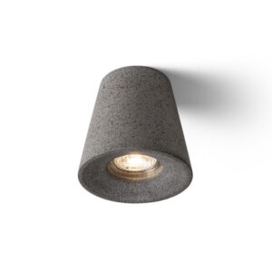 VOLCA stropná betón/dekor tmavý granit 230V LED GU10 5W