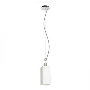 LIZ NEW závesná  opálové sklo/chróm 230V LED E27 15W