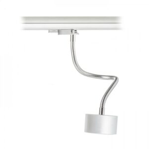 PIXIE na husom krku pre trojokruh. lištu striebornosivá chróm 230V LED GX53 7W