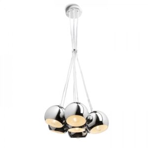 ASTROMET VII závesná  chróm 230V LED E27 7x11W