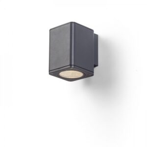 MIZZI SQ I nástenná antracitová  230V LED 12W 44° IP54  3000K