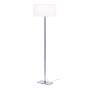 PLAZA stojanová biela chróm 230V LED E27 15W