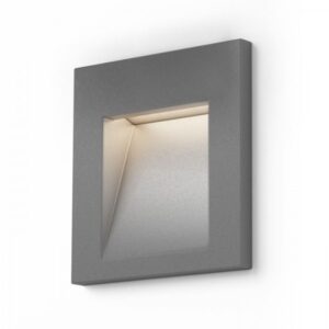 TESS SQ zápustná striebornosivá  230V LED 3W IP54  3000K