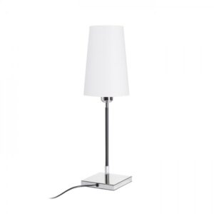 LULU stolná biela/čierna chróm 230V LED E27 8W