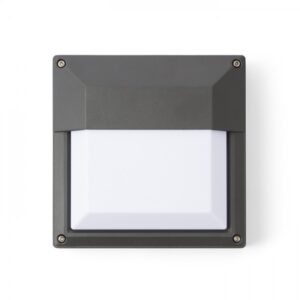 DELTA 215 nástenná antracitová  230V LED E27 15W IP54