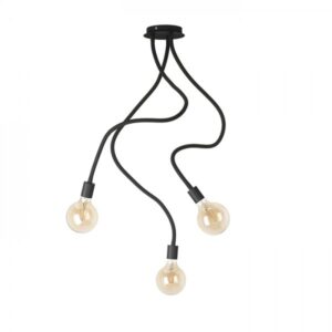 LOYD E27 III stropná čierna  230V LED E27 3x15W