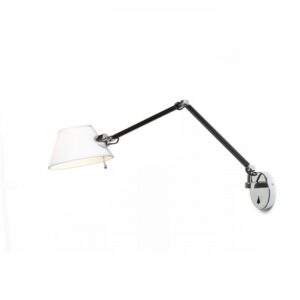 MONTANA nástenná biela/čierna chróm 230V LED E27 11W
