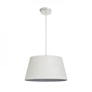 BUCKY 40 závesná biela/sivá kov 230V LED E27 15W