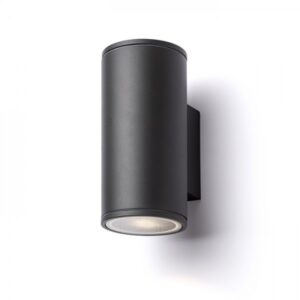 LIZZI II nástenná antracitová  230V LED GU10 2x8W IP54