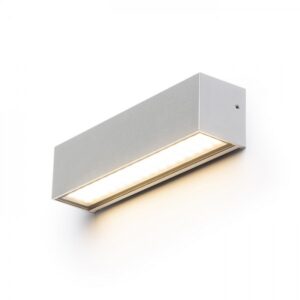 CAMARGUE nástenná striebornosivá satinované sklo 230V LED 6W IP65  3000K