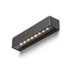 SAMPO nástenná antracitová 230V LED 9W IP65 3000K