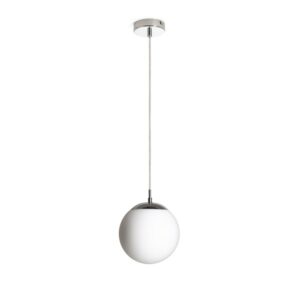 LUNA 20 závesná  opálové sklo/chróm 230V LED E27 11W