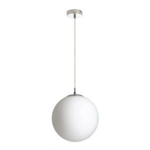 LUNA 30 závesná  opálové sklo/chróm 230V LED E27 15W