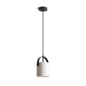JULIETTA 16 závesná  opálové sklo/čierna 230V LED E27 15W