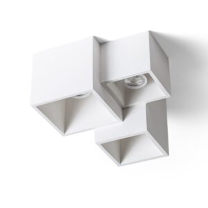 JACK III stropná sadrová 230V LED GU10 3x5W