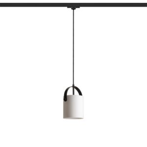 JULIETTA 16 na trojokruh. lištu  opálové sklo/čierna 230V LED E27 15W