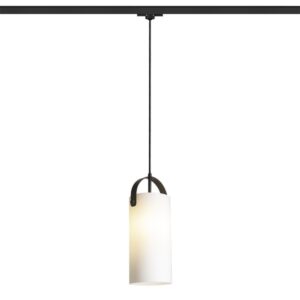 JULIETTA 31 na trojokruh. lištu  opálové sklo/čierna 230V LED E27 15W