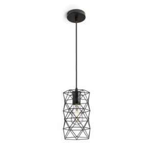 ILUSIA závesná čierna  230V LED E27 15W