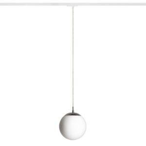 LUNA 20 pre jednookr. lištu  opálové sklo/chróm 230V LED E27 11W