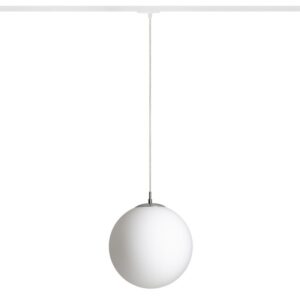 LUNA 30 pre jednookr. lištu  opálové sklo/chróm 230V LED E27 15W