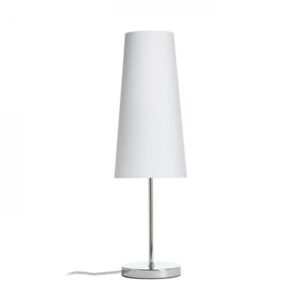 NYC/CONNY 15/30 stolná  Polycotton biela/chróm 230V LED E27 11W