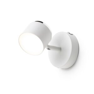 NOVA I nástenná biela chróm/mliečny akrylát 230V LED 4.2W 3000K