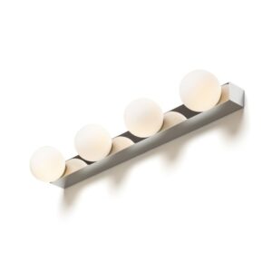 DOMINO IV nástenná chróm/opálové sklo 230V LED G9 4x6W IP44