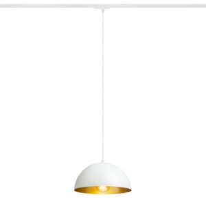 GLADYS 30 pre jednookr. lištu biela/zlatá 230V LED E27 15W